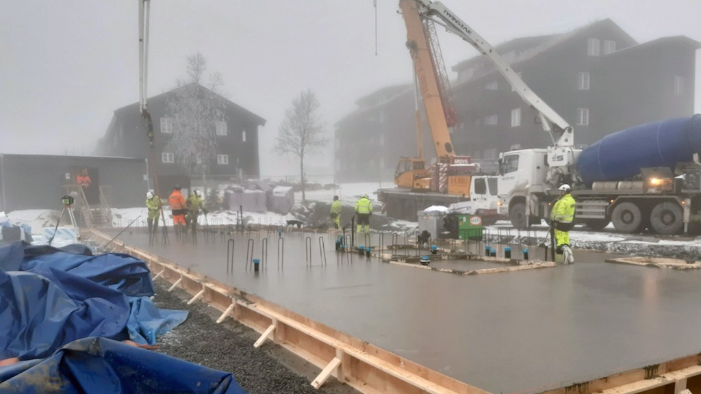 16. november – da er støping i gang